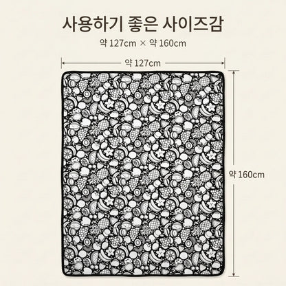 LACIAGA 컬러링 블랭킷 | 24색 마커 포함