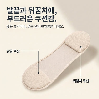 LACIAGA 맨발처럼 보이는 쿠션 라이너 3켤레 세트